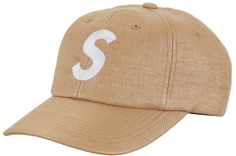 supreme-x-raffia-s-logo-6-panel-natural