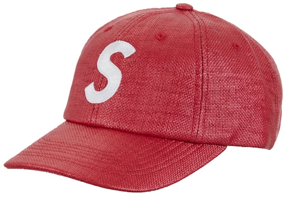 Supreme x Raffia S Logo 6-Panel 'Red' Buy Supreme x Raffia S Logo 6-Panel 'Red'