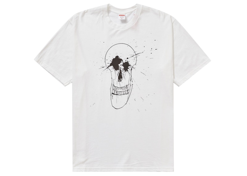 Buy Supreme x Ralph Steadman Skull Tee 'Putih'