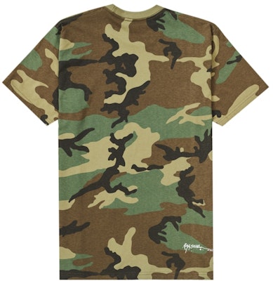 Supreme x Ralph Steadman Kaos Tengkorak 'Woodland Camo' Order Supreme x Ralph Steadman Kaos Tengkorak 'Woodland Camo'