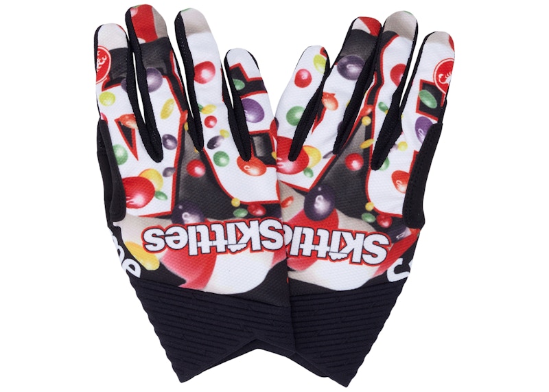 Supreme x Skittles Castelli Cycling Gloves White