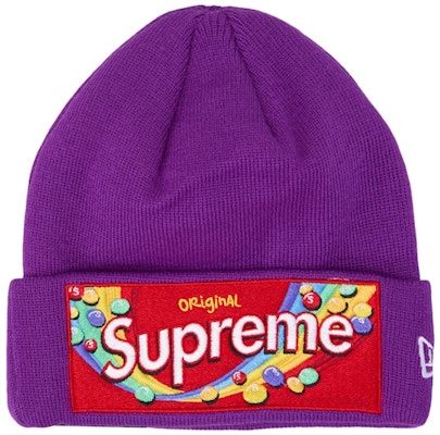 Supreme x Skittles New Era 紫色毛线帽 Buy Supreme x Skittles New Era 紫色毛线帽