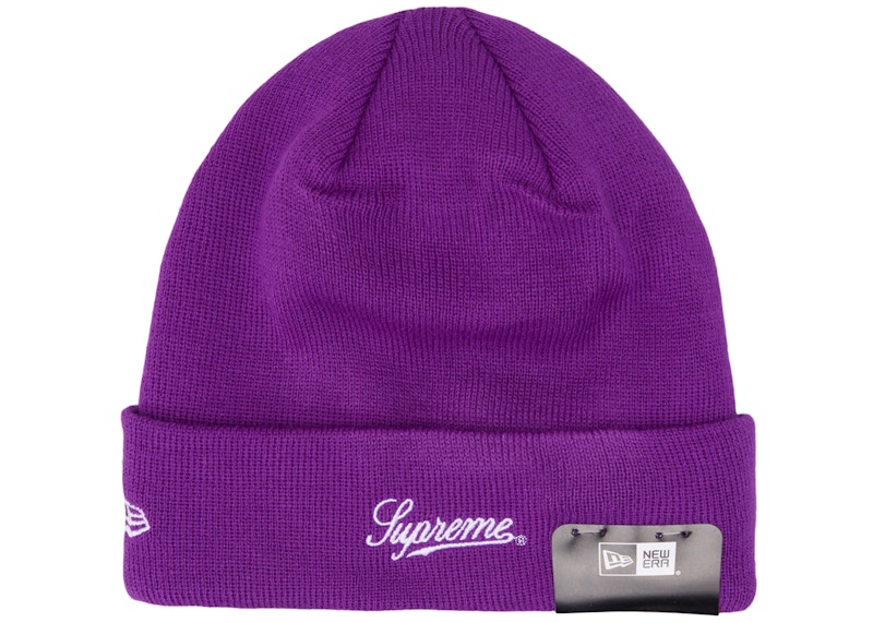 Order Supreme x Skittles New Era 紫色毛线帽