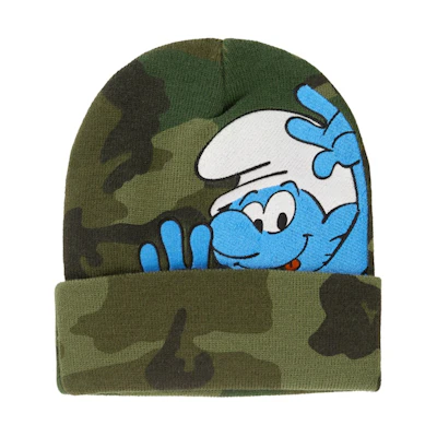 Supreme Smurfs Beanie Woodland Camo