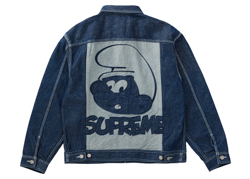 Supreme x Smurfs Denim Trucker Jacket Blue