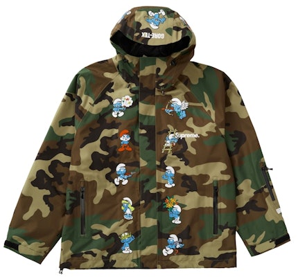 Supreme x 蓝精灵 Gore-Tex 外壳夹克 森林迷彩 Buy Supreme x 蓝精灵 Gore-Tex 外壳夹克 森林迷彩