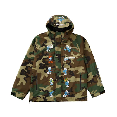 Supreme Smurfs GORE-TEX Shell Jacket Woodland Camo