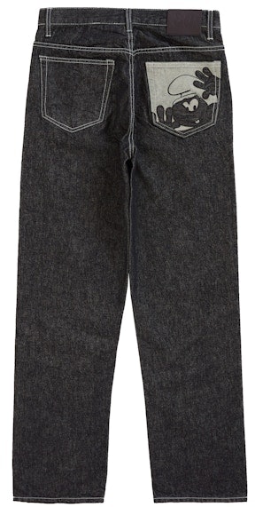 supreme-smurfs-regular-jean-black