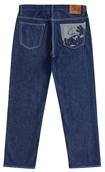 supreme-smurfs-regular-jean-blue