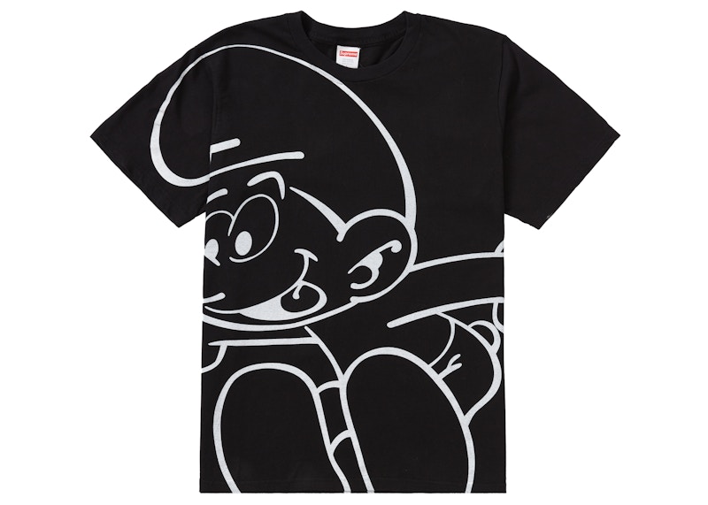 Buy Camiseta Negra Supreme x Pitufos.