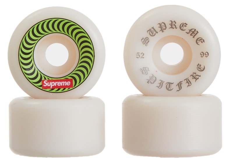 Supreme x Spitfire OG Classic Wheels (Set of 4) Green 52MM