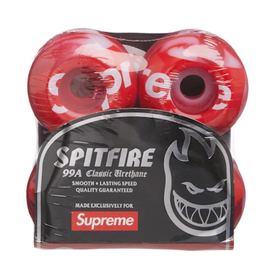 Supreme Spitfire Shop Logo Wheels Red