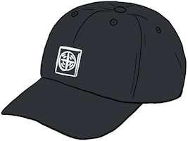 Supreme x Stone Island Nylon 6-Panel Black Supreme x Stone Island Nylon 6-Panel Black