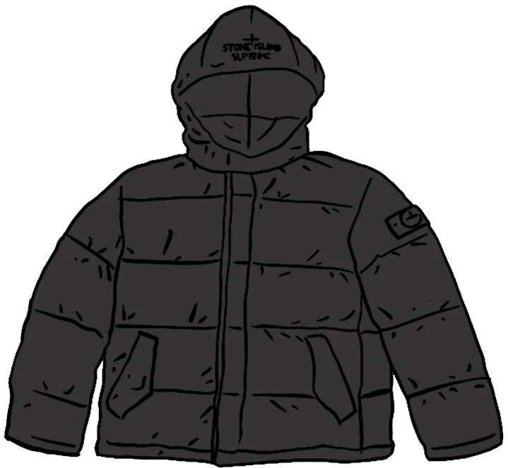 supreme-stone-island-painted-camo-crinkle-down-jacket-black