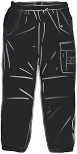 Supreme x Stone Island Pantalón Cargo Camuflaje Pintado Negro Nylon Buy Supreme x Stone Island Pantalón Cargo Camuflaje Pintado Negro Nylon
