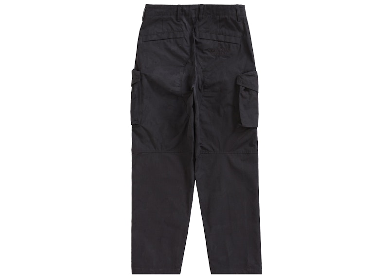 Order Supreme x 石岛 变色迷彩防撕裂黑色工装裤