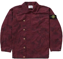 Supreme x Stone Island Reactive Ice Camo Ripstop Jacket Red Supreme x Stone Island Reactive Ice Camo Ripstop Jacket Red