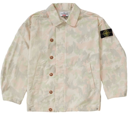 Supreme x Stone Island Reactive Ice Camo Ripstop Jacket Tan Buy Supreme x Stone Island Reactive Ice Camo Ripstop Jacket Tan