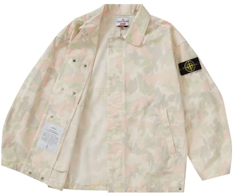 Supreme x Stone Island Reactive Ice Camo Ripstop Jacket Tan Order Supreme x Stone Island Reactive Ice Camo Ripstop Jacket Tan