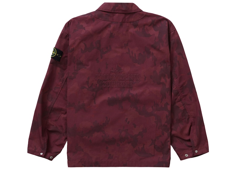 Lookbook Jaket Merah Supreme x Stone Island Reactive Ice Camo Ripstop
