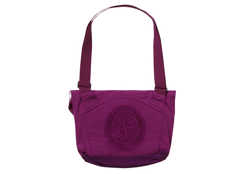Order Tas Selempang 7L Ungu Supreme x Stone Island Stripe