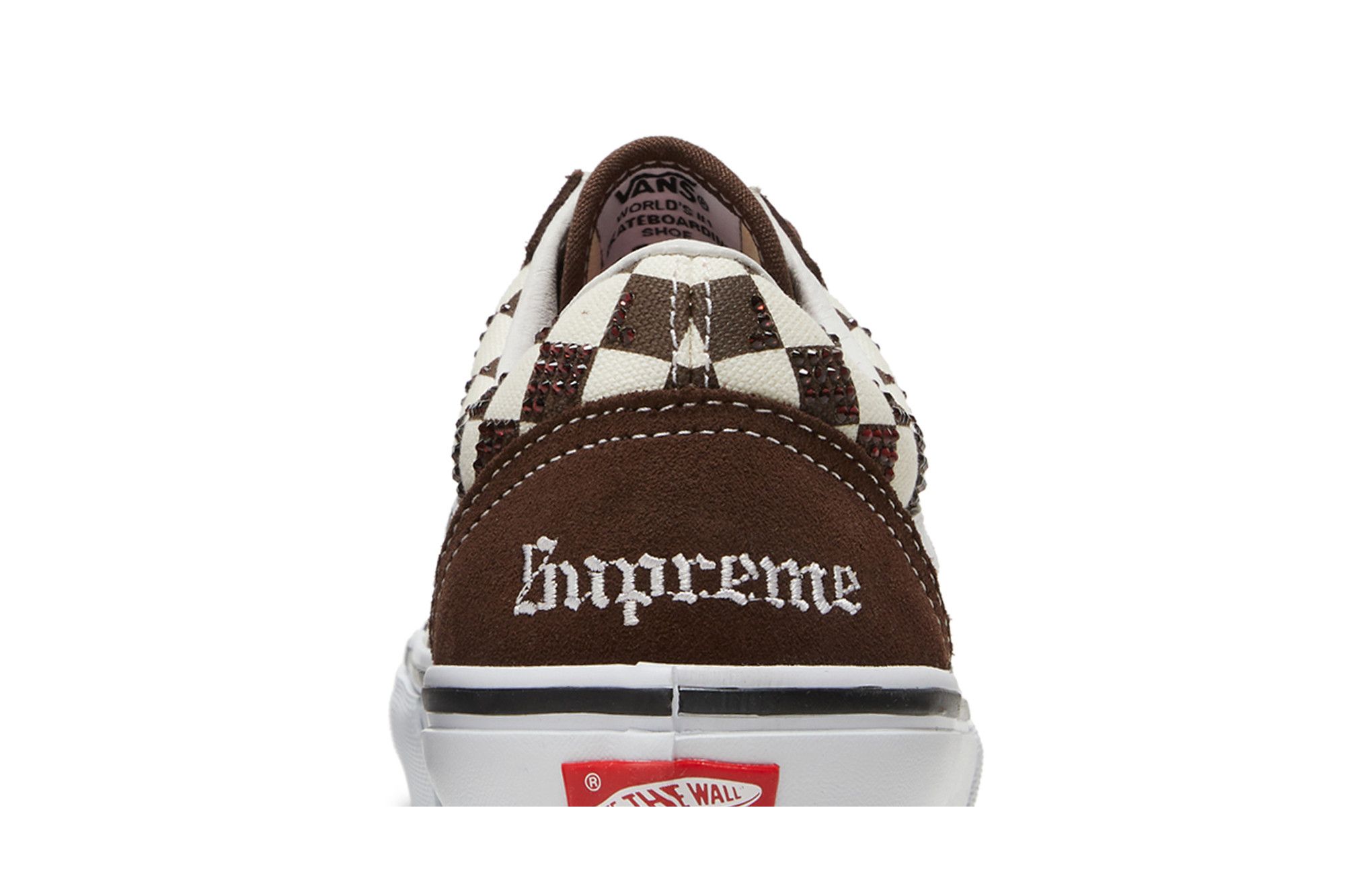 Sizing 至尊 x 施華洛世奇 x Vans 滑板 Old Skool '棕色' SUPREME-SWAROVSKI-棕色