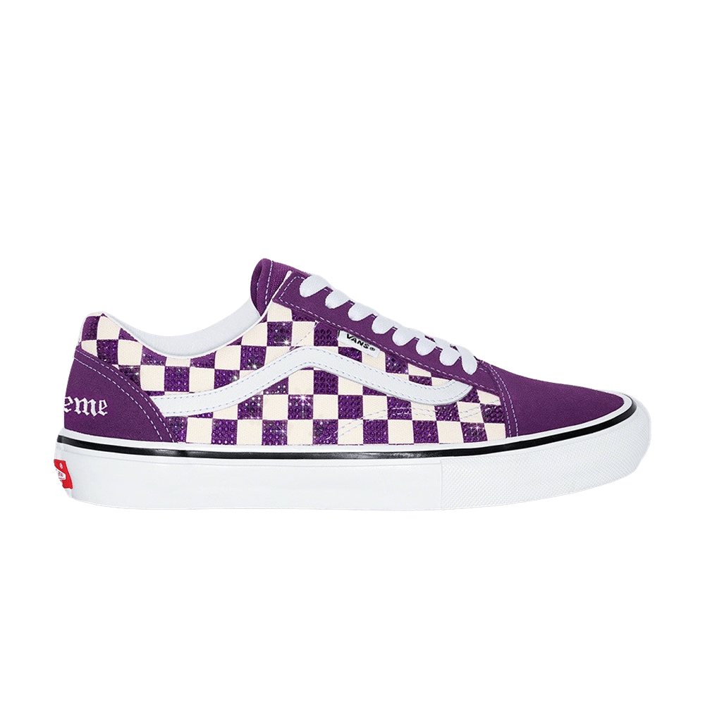 Supreme x Swarovski x Vans Skate Old Skool 'Purple' VN0A5KRXPRP