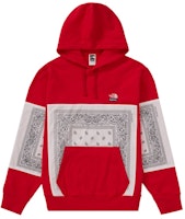 Supreme x The North Face Bandana Hooded Sweatshirt Red Supreme x The North Face Bandana Hooded Sweatshirt Red