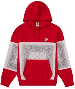 Supreme x The North Face Bandana Hoodie Merah Buy Supreme x The North Face Bandana Hoodie Merah