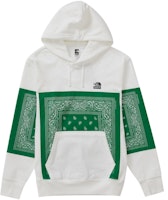 Supreme x The North Face Bandana Hooded Sweatshirt White Supreme x The North Face Bandana Hooded Sweatshirt White