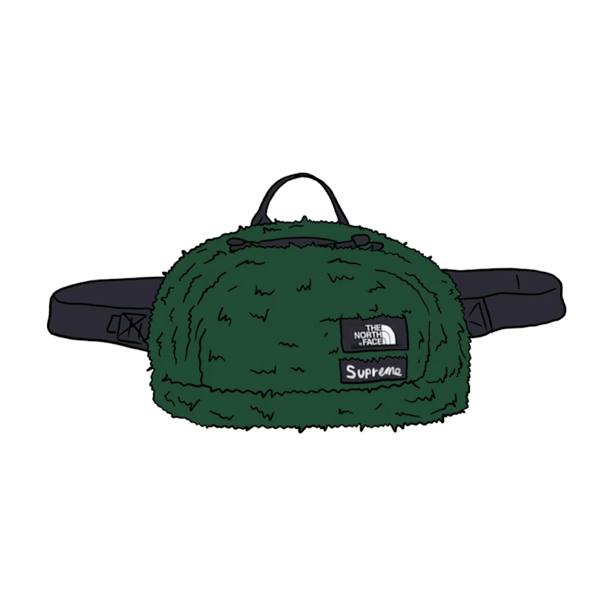 Supreme North Face Faux Fur Waist Bag 緑 Supreme®/The North Face Supreme North Face Faux Fur Waist Bag 緑 Supreme®/The North Face