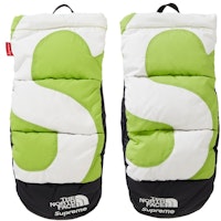 Supreme x The North Face S Logo Nuptse Mitts Lime Supreme x The North Face S Logo Nuptse Mitts Lime