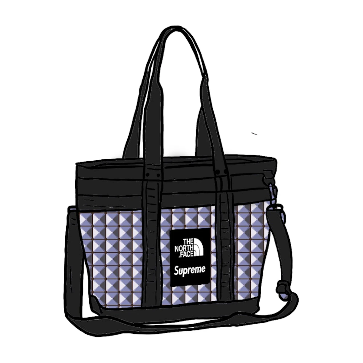 Supreme x The North Face Studded Explore Utility Tote Royal
