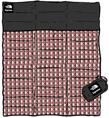 Supreme x The North Face Studded Nuptse Blanket Red Buy Supreme x The North Face Studded Nuptse Blanket Red
