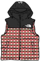 Supreme x The North Face Studded Nuptse Vest Red Supreme x The North Face Studded Nuptse Vest Red
