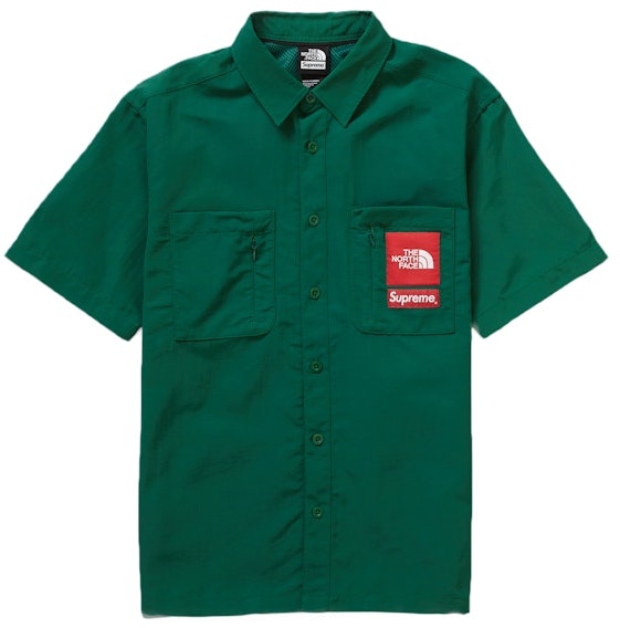 supreme-x-the-north-face-trekking-s-s-shirt-dark-green