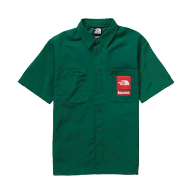 Supreme TNF Trekking S/S Shirt Dark Green