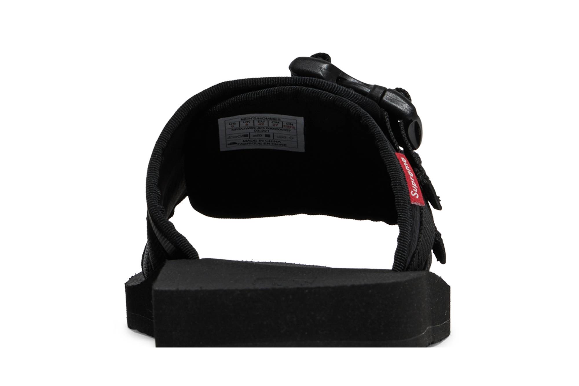 Sizing Supreme x The North Face 徒步凉鞋 '黑白' NF0A7W6NJK3