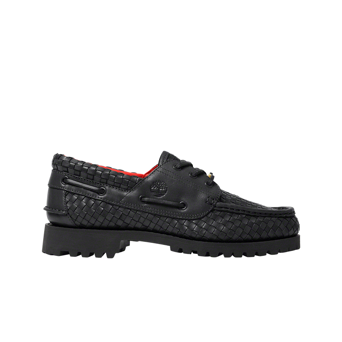 Supreme x Timberland 3-Eye Classic Lug 'Black Woven Leather' TB0A5Y4F-001