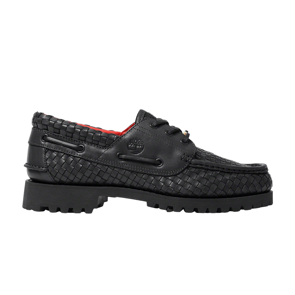 Supreme x Timberland 3-Eye Classic Lug 'Black Woven Leather' TB0A5Y4F-001