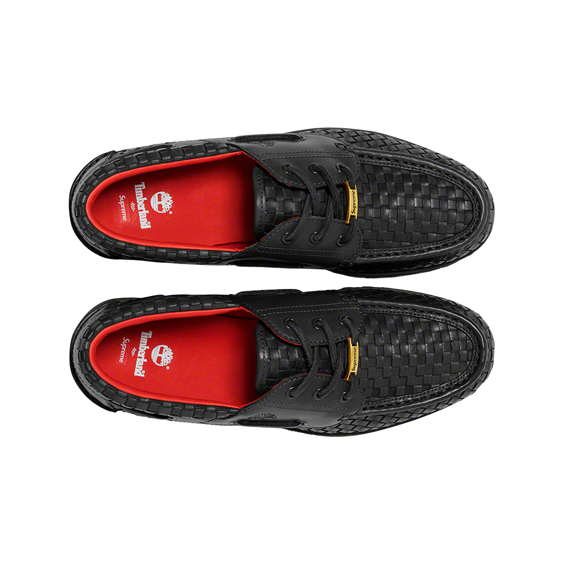 Order Supreme x Timberland 3-Eye Classic Lug ''Pelle Intrecciata Nera'' TB0A5Y4F-001