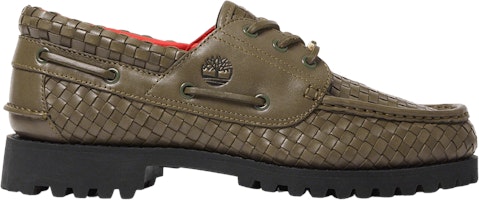 Supreme x Timberland 3-Eye Classic Lug 'Olive Woven Leather' SUP-3-EYE-GRN Supreme x Timberland 3-Eye Classic Lug 'Olive Woven Leather' SUP-3-EYE-GRN