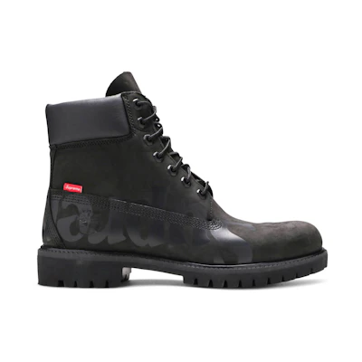 Supreme Timberland 6 Inch PRM Waterproof Boot 'Big Logo - Black'