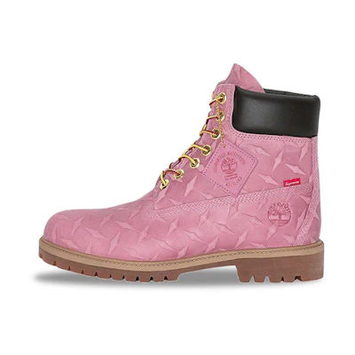 Supreme Timberland Diamond Plate 6inch PRM Waterproof Boot 'Pink'