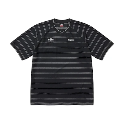 Supreme Umbro Striped Logo Short Sleeve Soccer Jersey Unisex. SUP-SS25-128
