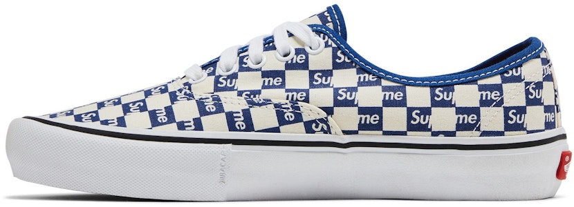 Supreme x Vans Authentic Pro '棋盤藍色' VN000Q0DJLX Lookbook Supreme x Vans Authentic Pro '棋盤藍色' VN000Q0DJLX
