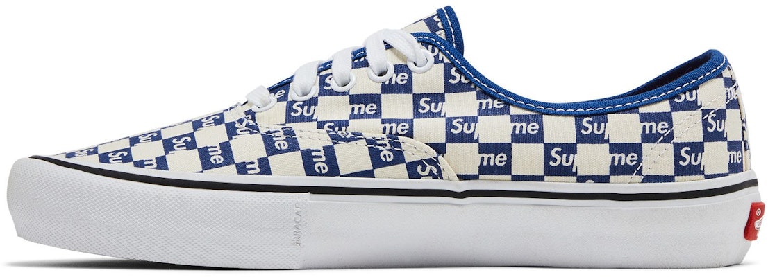Supreme x Vans Authentic Pro 'Biru Kotak-kotak' VN000Q0DJLX Lookbook Supreme x Vans Authentic Pro 'Biru Kotak-kotak' VN000Q0DJLX