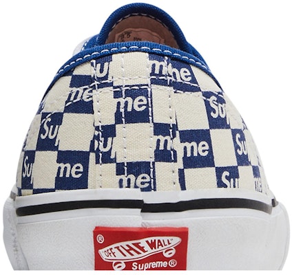 Supreme x Vans Authentic Pro 'Biru Kotak-kotak' VN000Q0DJLX Sizing Supreme x Vans Authentic Pro 'Biru Kotak-kotak' VN000Q0DJLX