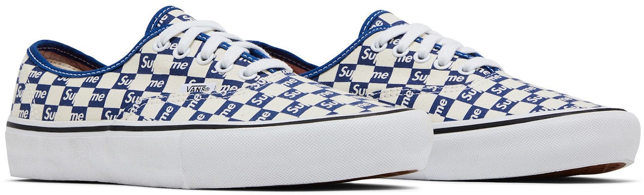 Supreme x Vans Authentic Pro 'Biru Kotak-kotak' VN000Q0DJLX Cheap Supreme x Vans Authentic Pro 'Biru Kotak-kotak' VN000Q0DJLX