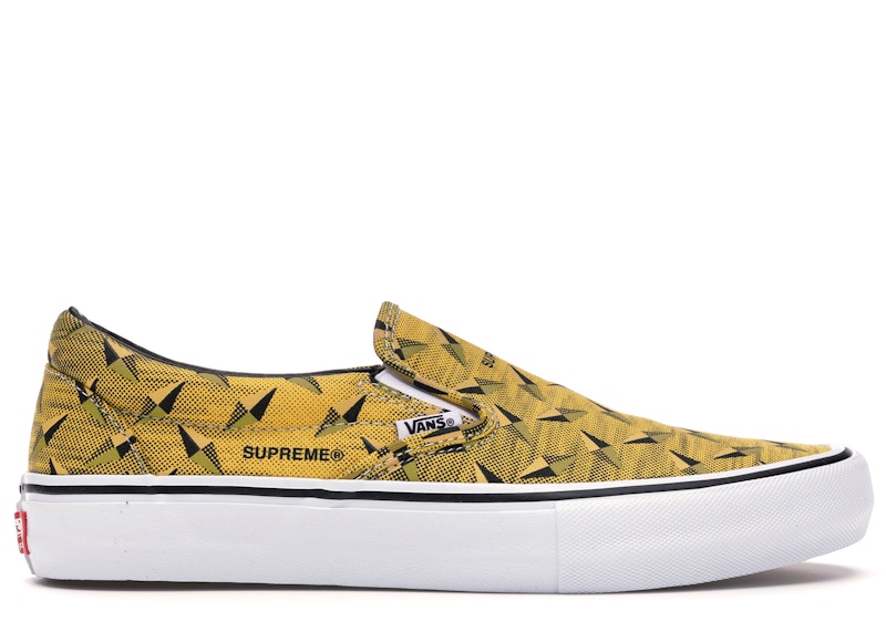 Supreme x Vans Classic Slip-On Pro 'Diamond Plate Yellow' VN0A347VTEG